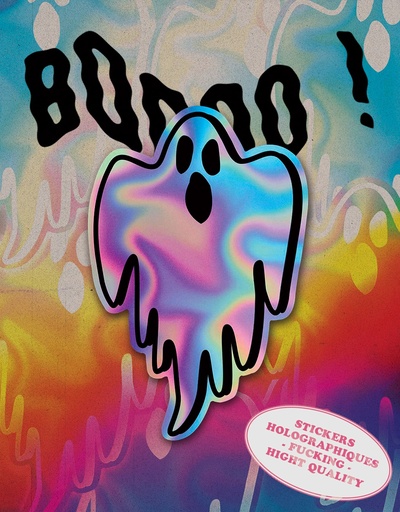 Stickers holographique "Ghost"